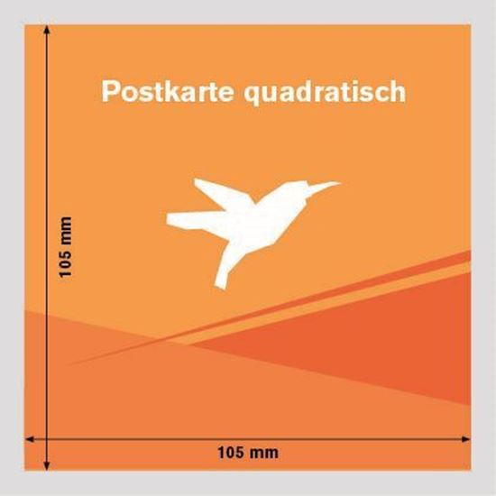 Bild von Postkarte Quadratisch klein