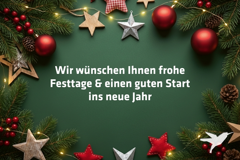 Wir wünschen frohe Festtage!